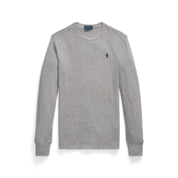 Waffle-Knit Cotton Crewneck Polo Ralph Lauren 1