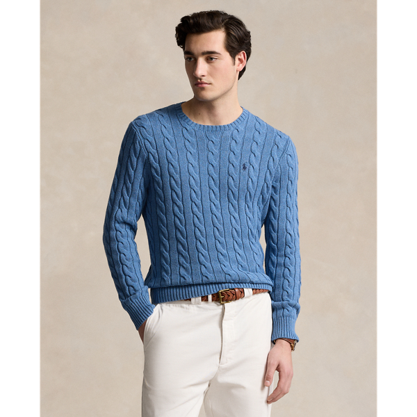 Cable Knit Cotton Jumper for Men Ralph Lauren IN