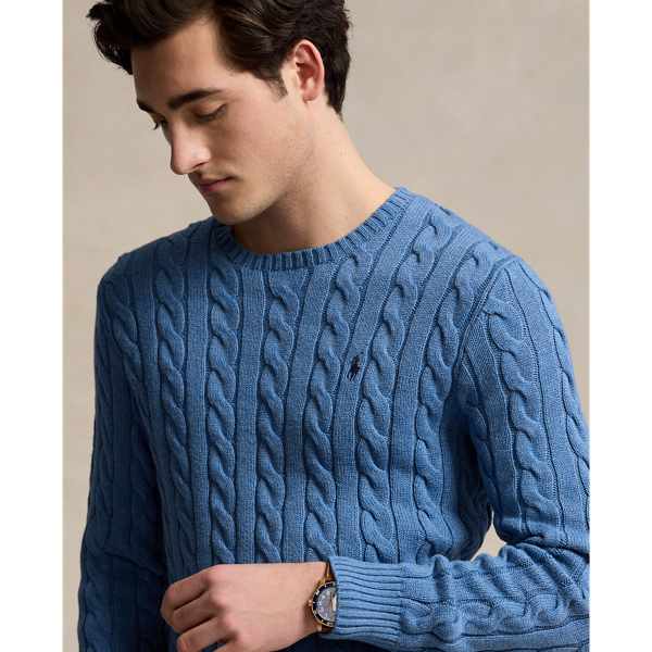 Mens cotton knit sweaters hotsell