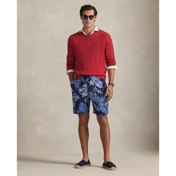 Baumwollpullover mit Zopfmuster Polo Ralph Lauren in Sonnenaufgangs-Rot 4