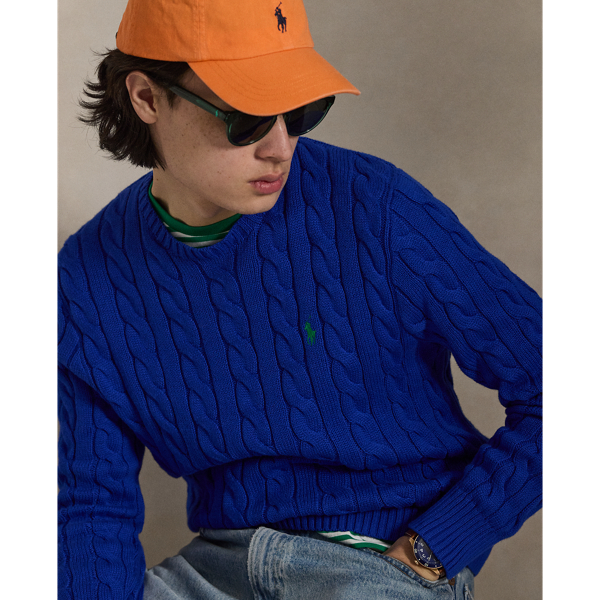 Pacific Royal Cable-Knit Cotton Sweater Polo Ralph Lauren 6