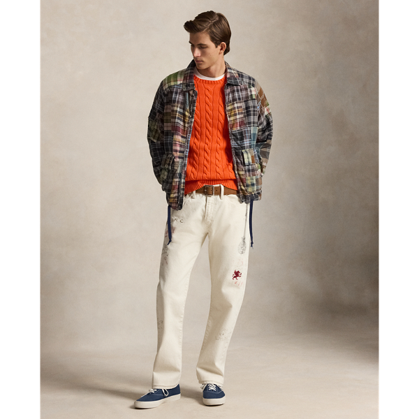 Sailing Orange Cable-Knit Cotton Sweater Polo Ralph Lauren 4