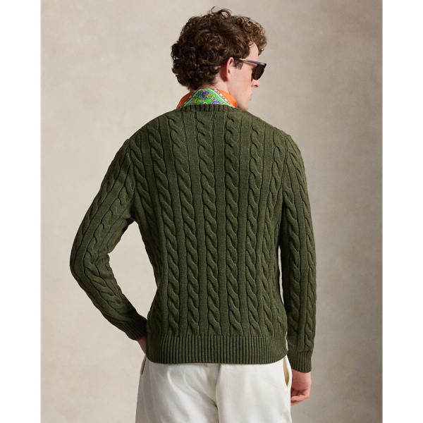 Garden Trail Heather Cable-Knit Cotton Jumper Polo Ralph Lauren 5