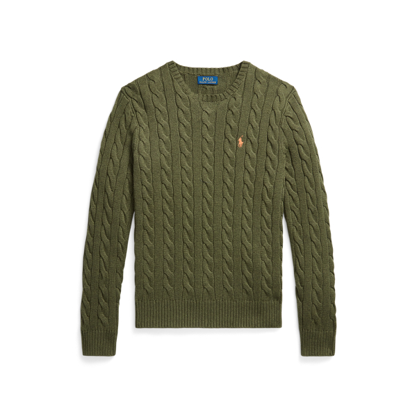 Garden Trail Heather Cable-Knit Cotton Jumper Polo Ralph Lauren 2