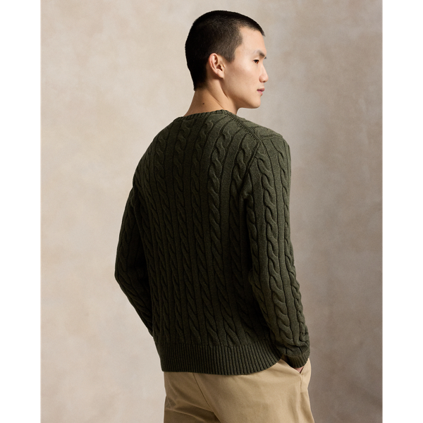 Cable-Knit Cotton Sweater