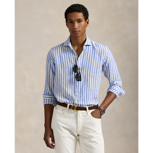 シャツ Polo Ralph Lauren Striped Linen Shirt Classic Fit Striped Linen Shirt