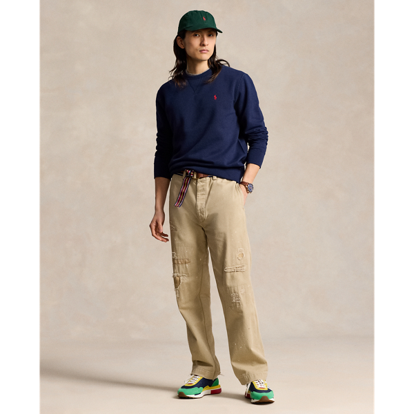 Le sweat RL en molleton Polo Ralph Lauren en Marine croisi&egrave;re 4