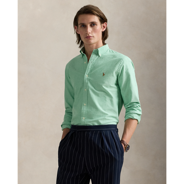 Ralph lauren oxford shirt green best sale