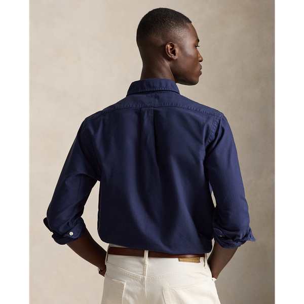 Newport Navy Classic Fit Garment-Dyed Oxford Shirt Polo Ralph Lauren 5