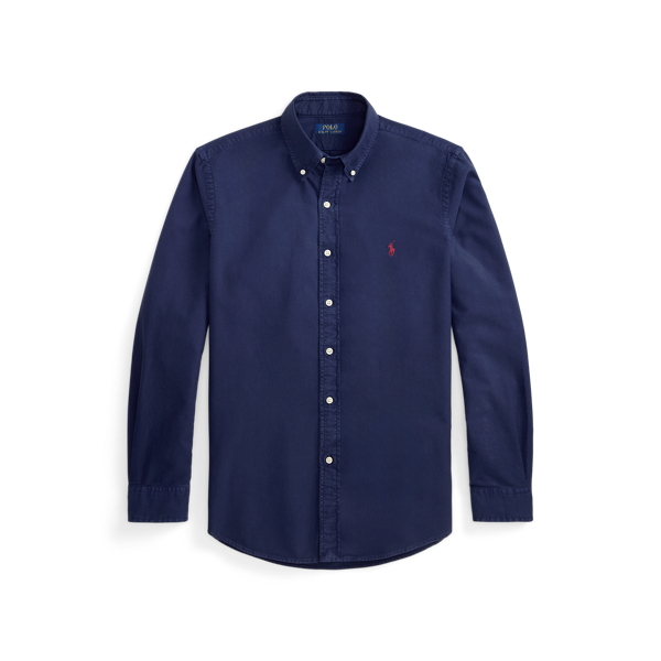 Newport Navy Classic Fit Garment-Dyed Oxford Shirt Polo Ralph Lauren 2