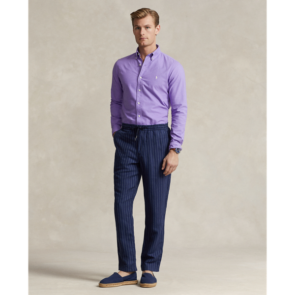 Polo Ralph Lauren 클래식핏 가먼트 다이 옥스포드 셔츠 퍼플 마틴 3