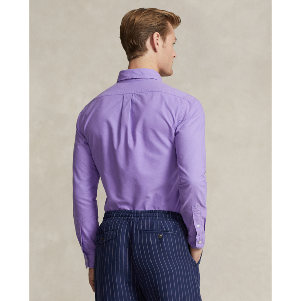 Polo Ralph Lauren 클래식핏 가먼트 다이 옥스포드 셔츠 퍼플 마틴 4