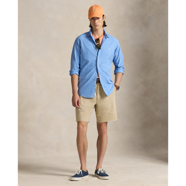 Bristol Blue Classic Fit Garment-Dyed Oxford Shirt Polo Ralph Lauren 4