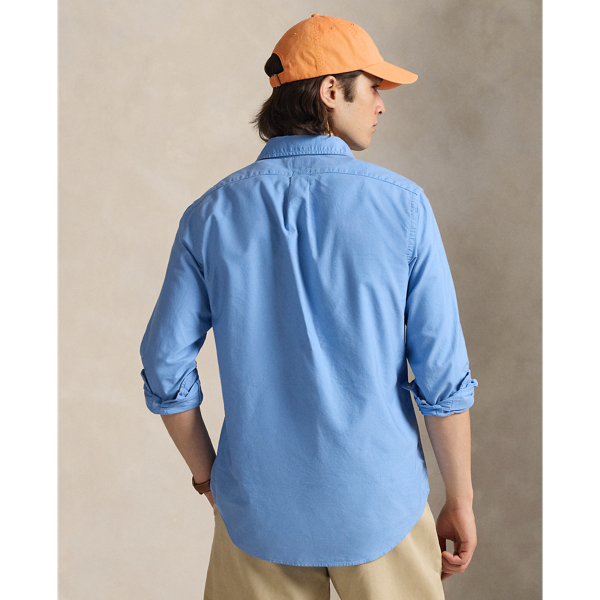 Bristol Blue Classic Fit Garment-Dyed Oxford Shirt Polo Ralph Lauren 5