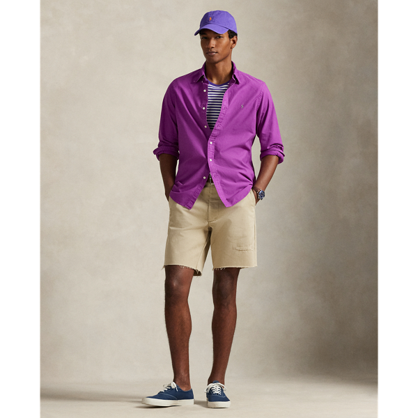 Polo Ralph Lauren クラシック フィット ガーメントダイド オックスフォード シャツ パープル ドーン 4