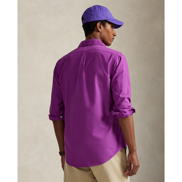 Polo Ralph Lauren クラシック フィット ガーメントダイド オックスフォード シャツ パープル ドーン 5