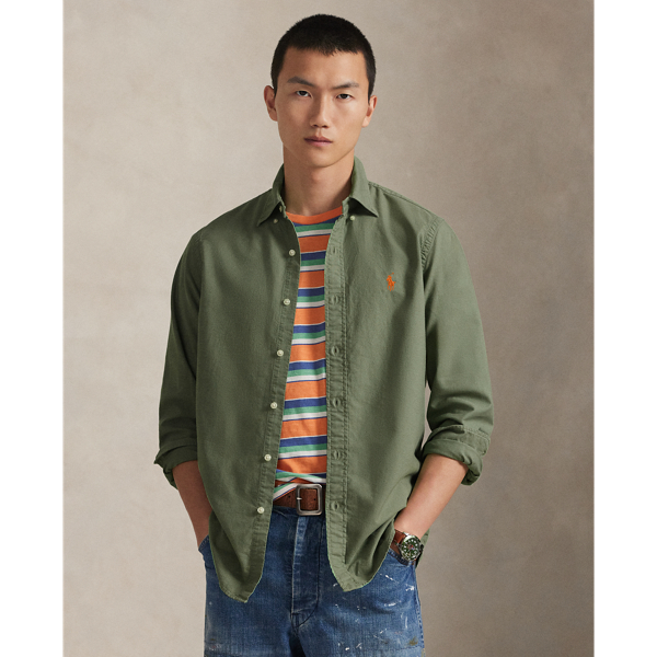 Garden Trail Classic Fit Garment-Dyed Oxford Shirt Polo Ralph Lauren 1