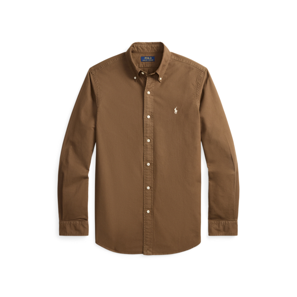 Chestnut Classic Fit Garment-Dyed Oxford Shirt Polo Ralph Lauren 2