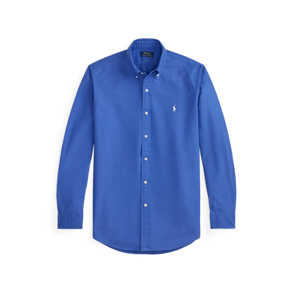 New Iris Blue Classic Fit Garment-Dyed Oxford Shirt Polo Ralph Lauren 2