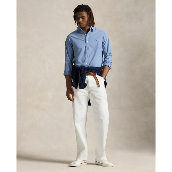 Slim Fit Garment-Dyed Oxford Shirt