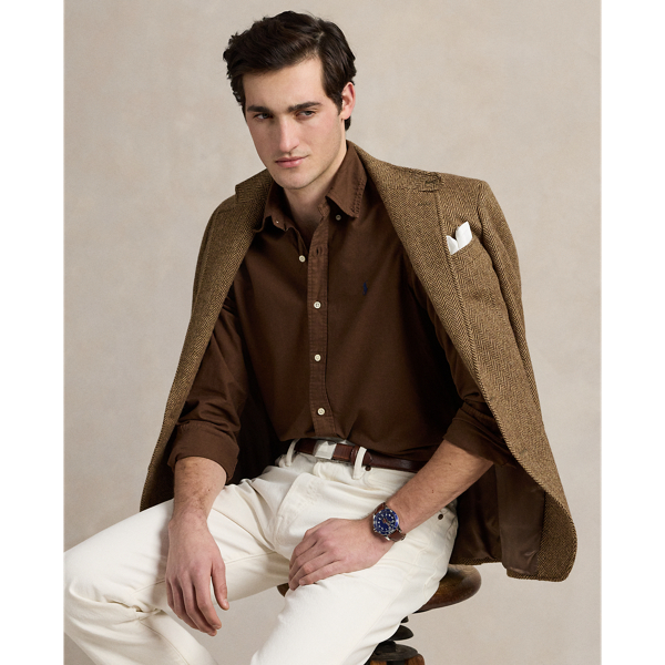 Slim Fit Garment-Dyed Oxford Shirt