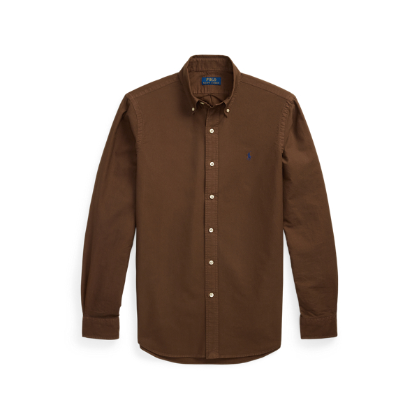 Slim Fit Garment-Dyed Oxford Shirt
