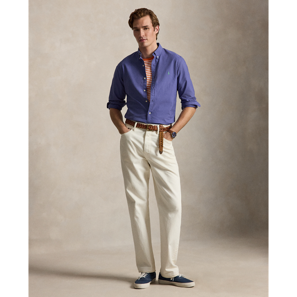 Slim Fit Garment-Dyed Oxford Shirt