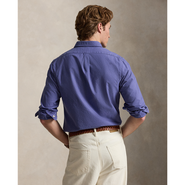 Slim Fit Garment-Dyed Oxford Shirt