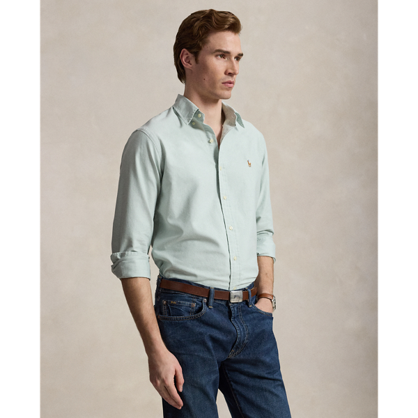 La chemise Oxford iconique Polo Ralph Lauren en Menthe mystique 7
