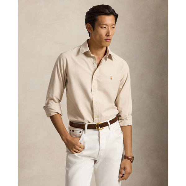 Camel/White The Iconic Oxford Shirt Polo Ralph Lauren 5
