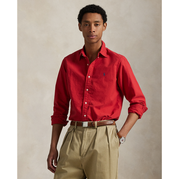 Custom Fit Garment-Dyed Oxford Shirt