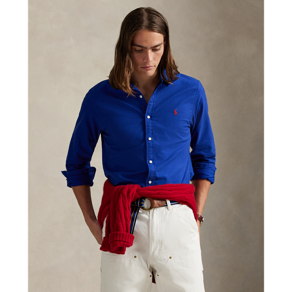 Custom Fit Garment-Dyed Oxford Shirt