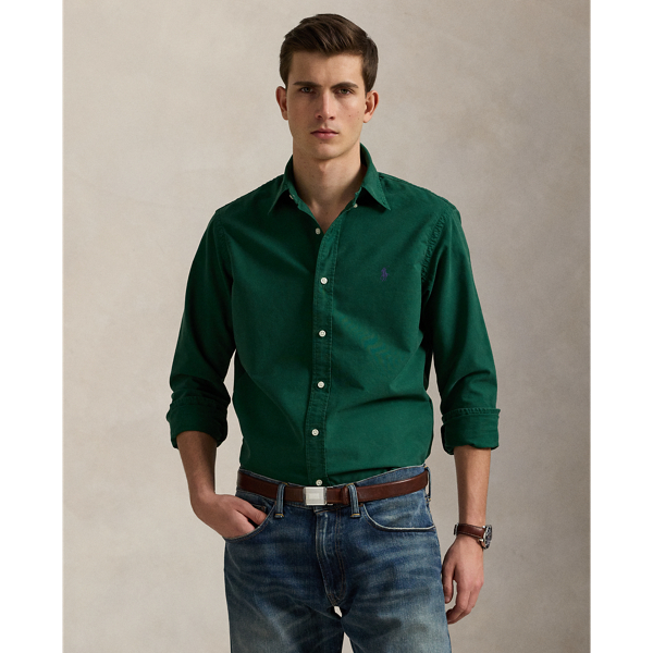 Gefärbtes Custom-Fit Oxfordhemd