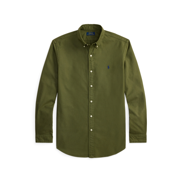 Camisa oxford te&ntilde;ida Custom Fit Polo Ralph Lauren en Oliva nueva 2