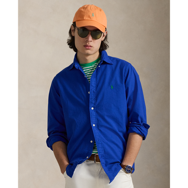 Custom Fit Garment-Dyed Oxford Shirt