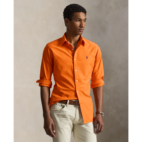 Custom Fit Garment-Dyed Oxford Shirt