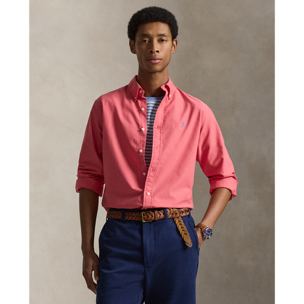 Custom Fit Garment-Dyed Oxford Shirt
