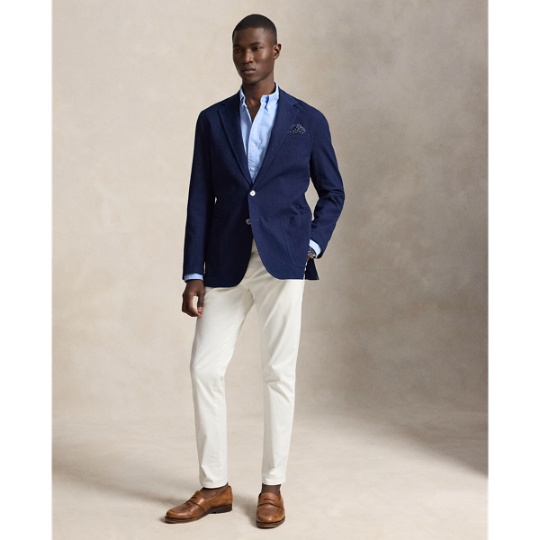 Chemise Oxford ajust&eacute;e teinte en pi&egrave;ce Polo Ralph Lauren en Bleu Austin/Blanc 4