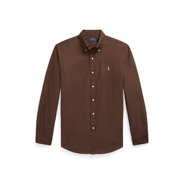 Camisa oxford te&ntilde;ida en prenda Polo Ralph Lauren en Marr&oacute;n nuez moscada 2