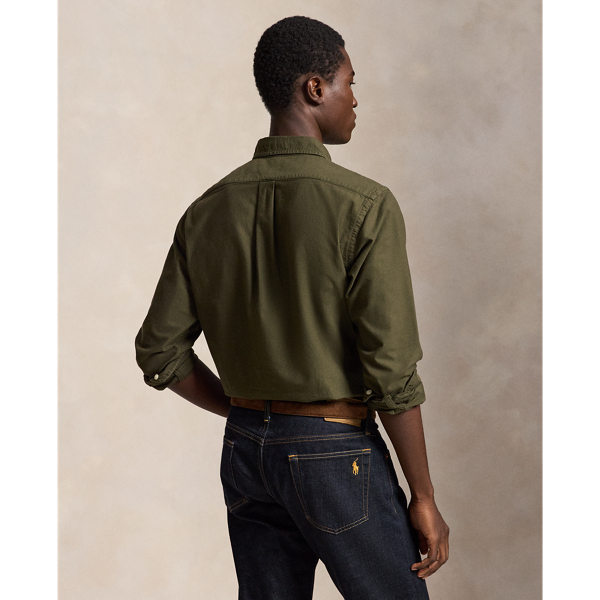 Camisa tingida Oxford Custom fit