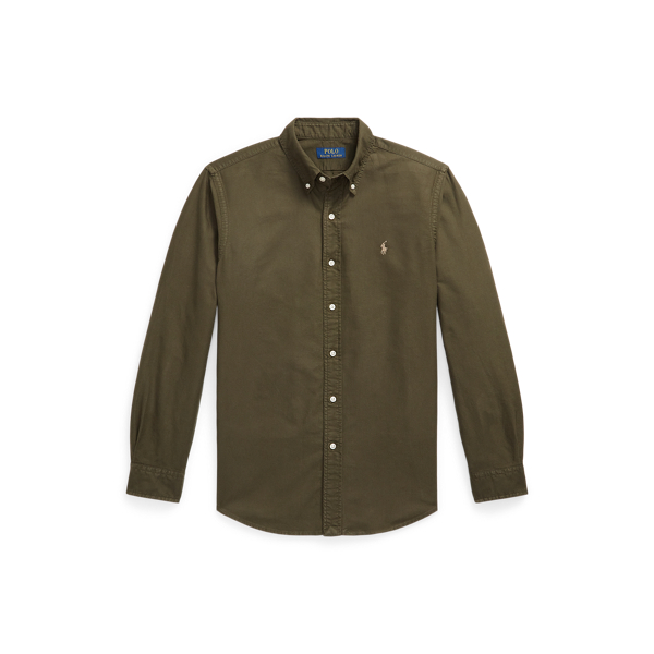 Camisa tingida Oxford Custom fit