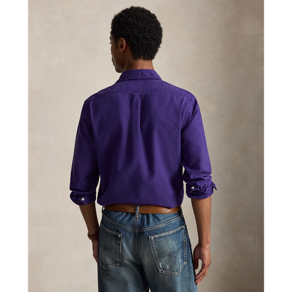 Chemise Oxford Custom Fit Polo Ralph Lauren en Violet m&eacute;di&eacute;val 5