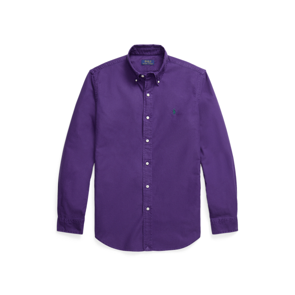 Chemise Oxford Custom Fit Polo Ralph Lauren en Violet m&eacute;di&eacute;val 2