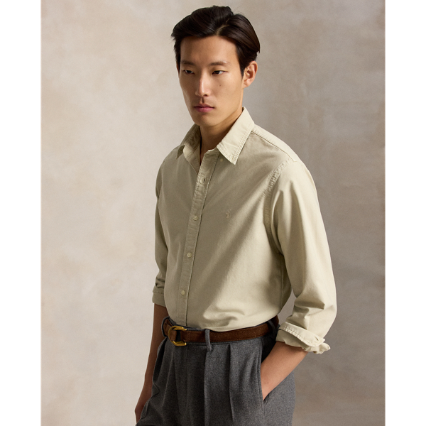 Custom Fit Garment-Dyed Oxford Shirt