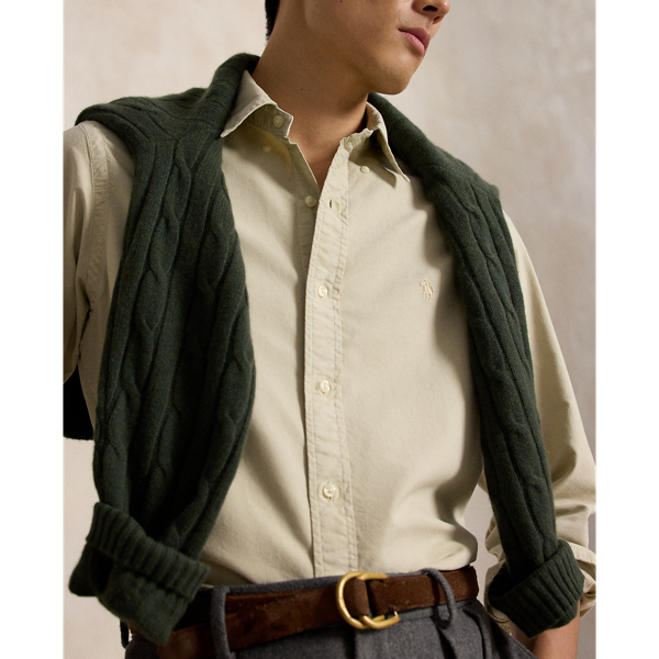 Custom Fit Garment-Dyed Oxford Shirt
