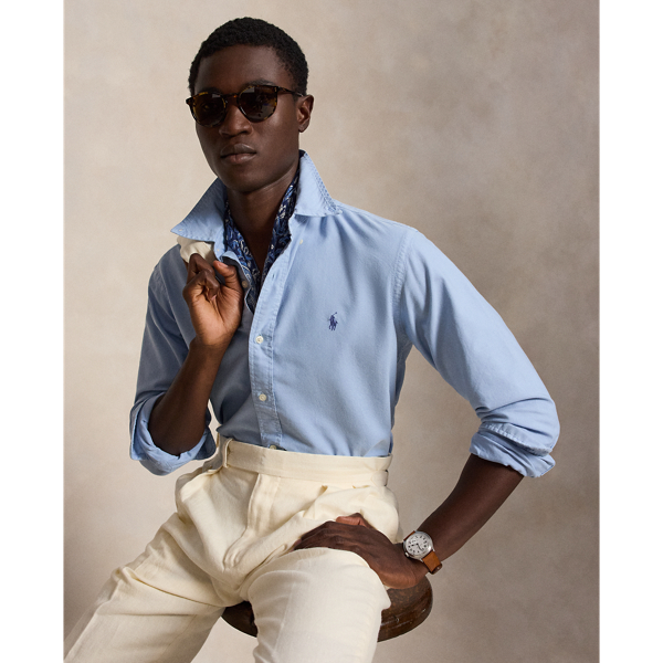 Custom Fit Garment-Dyed Oxford Shirt