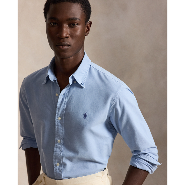 Custom Fit Garment-Dyed Oxford Shirt
