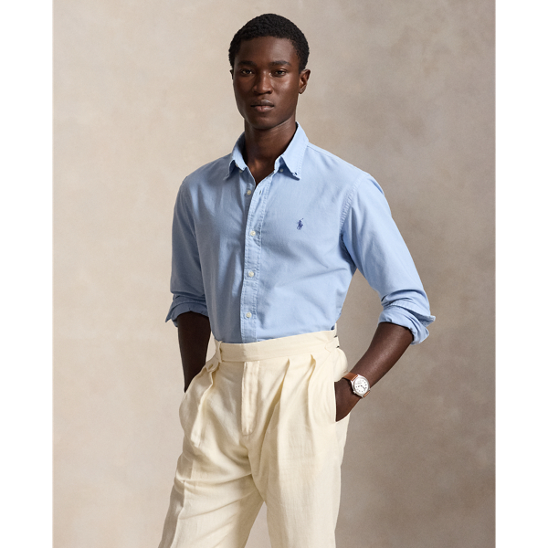 Custom Fit Garment-Dyed Oxford Shirt