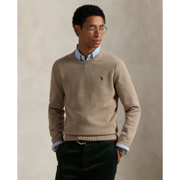 Pull col rond en coton