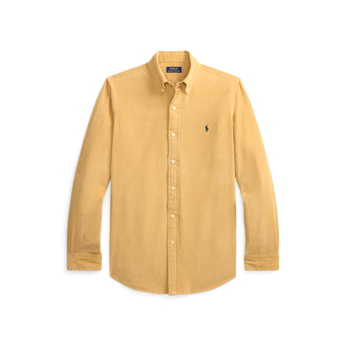 Мужская рубашка Ralph Lauren Classic Fit Corduroy, цвет: Верблюжий — фото 5